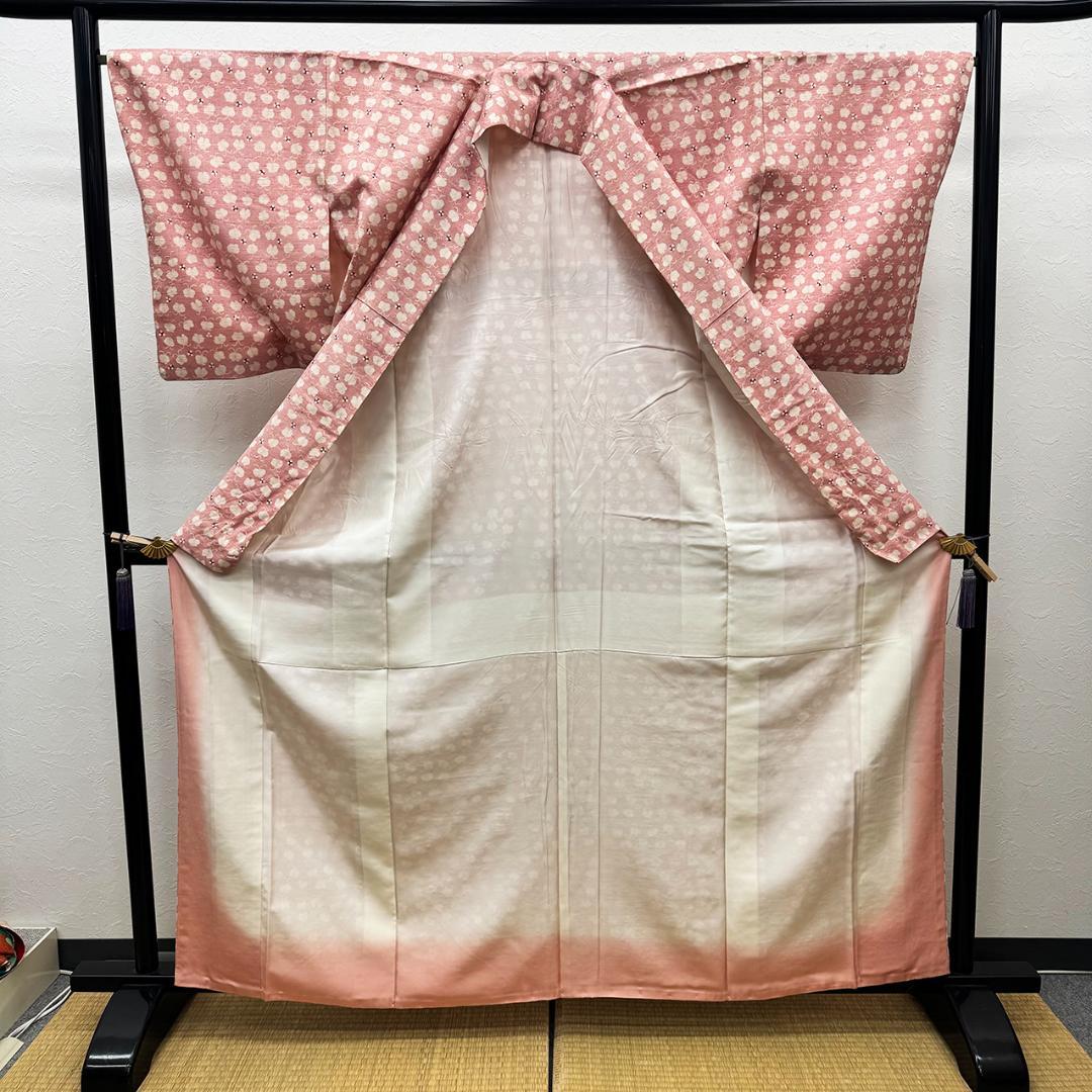 きものヱビス ■ 型絵染 紬　身丈約162m、裄約67cm