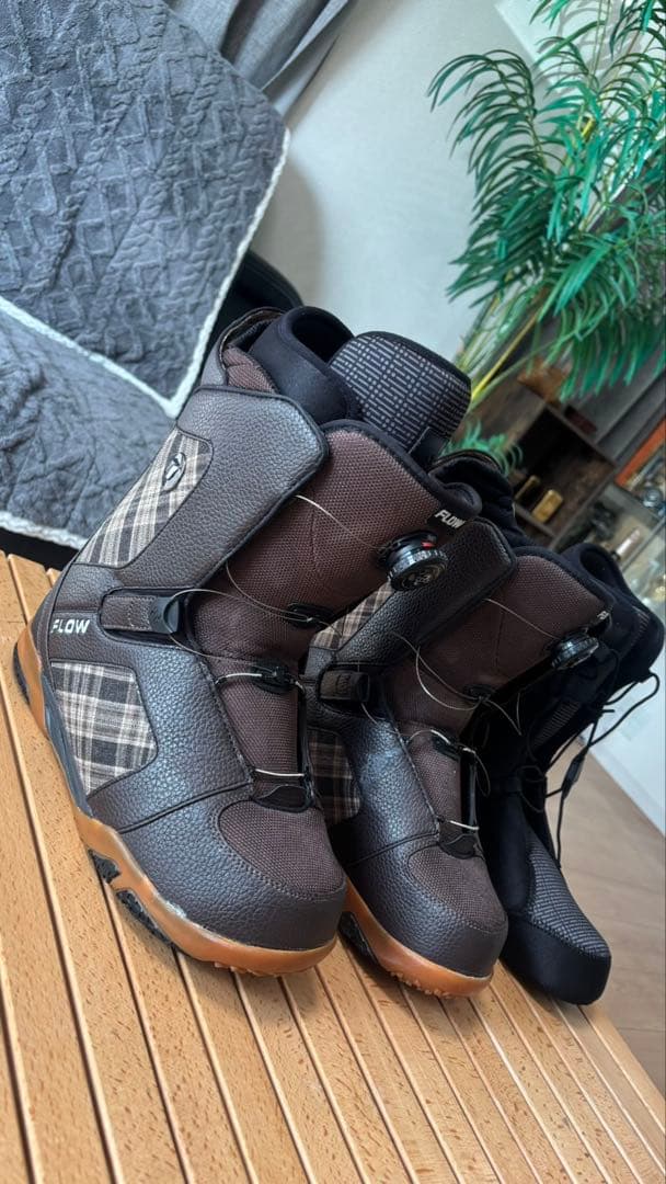 【使用感極少】FLOW RIVAL メンズ ブーツ29cm ボア（ダイヤル式）