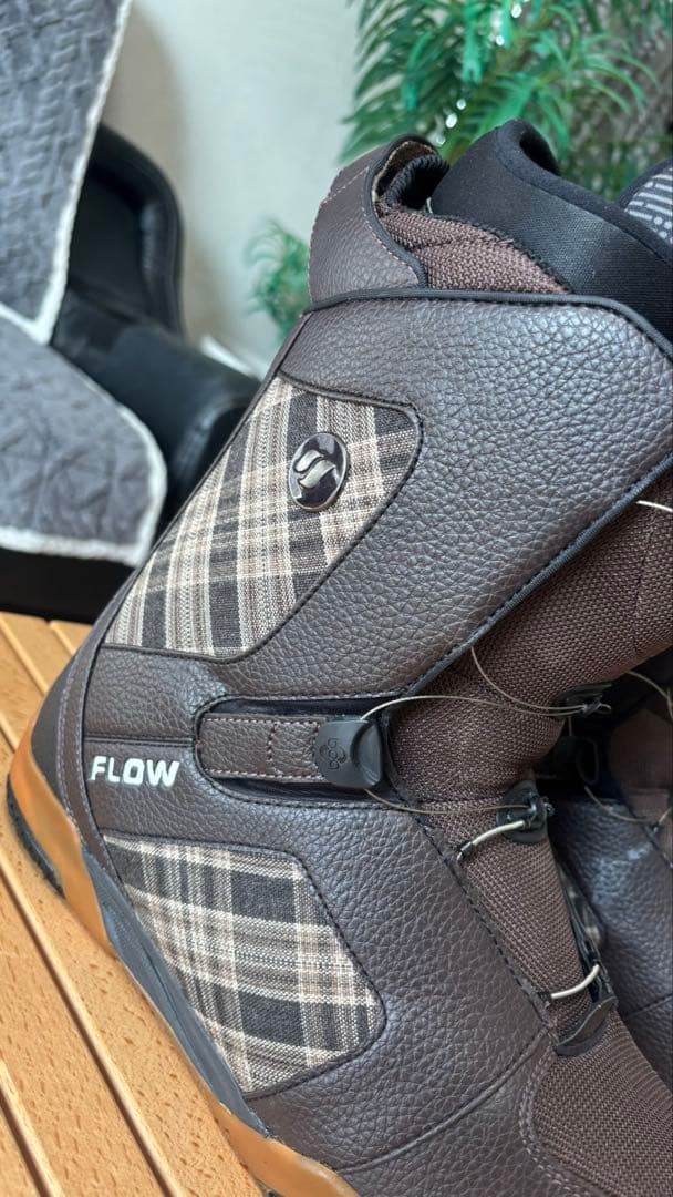 【使用感極少】FLOW RIVAL メンズ ブーツ29cm ボア（ダイヤル式）