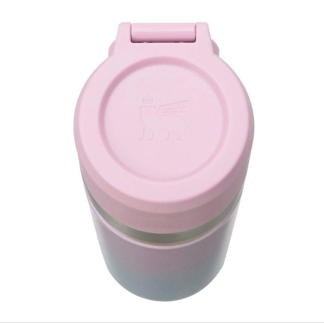 スタバ　ステンレスボトル　STANLEY グラデーション　ブルーピンク473ml