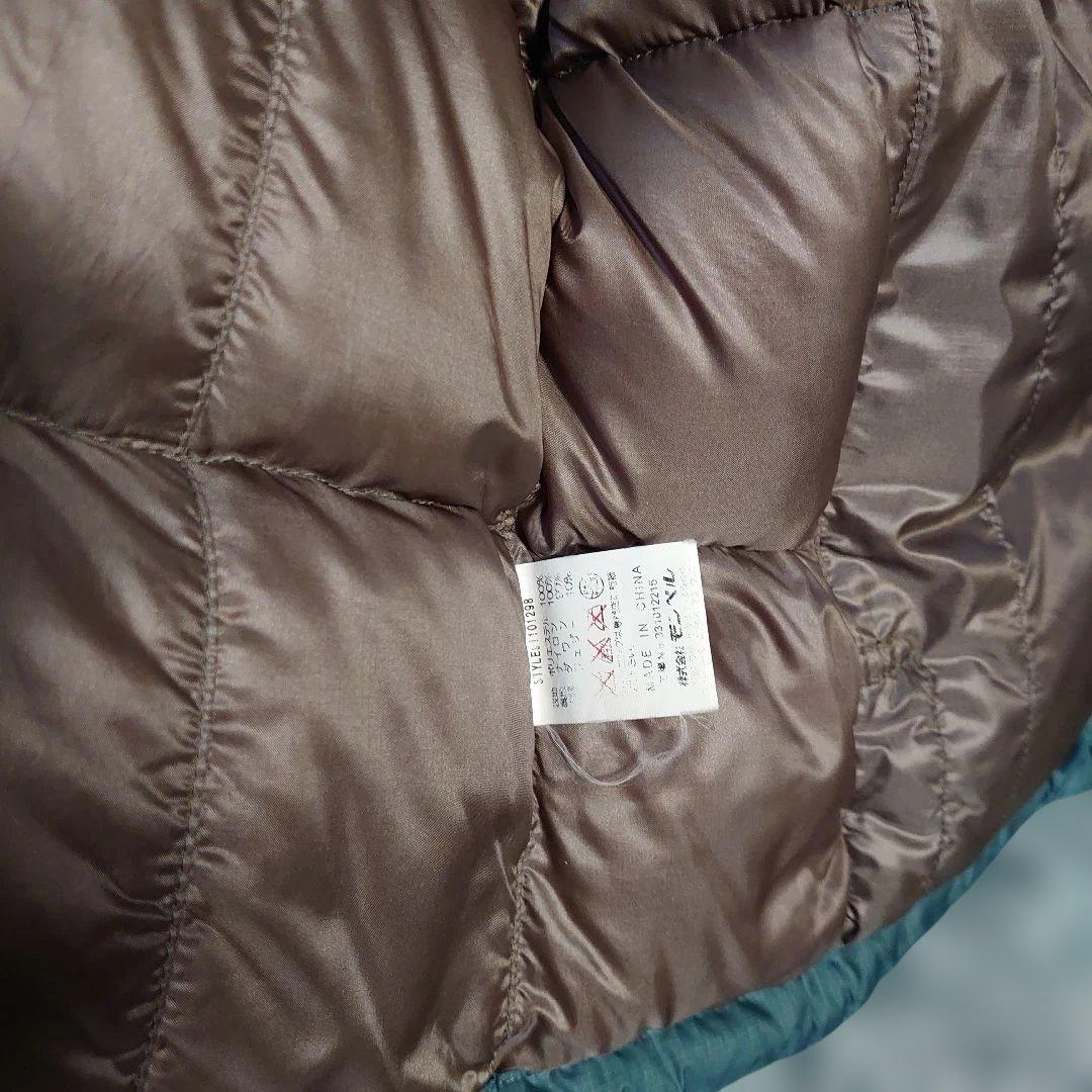 オールドモンベル　montbell ダウンベスト　 M　USAのS　アクアブルー