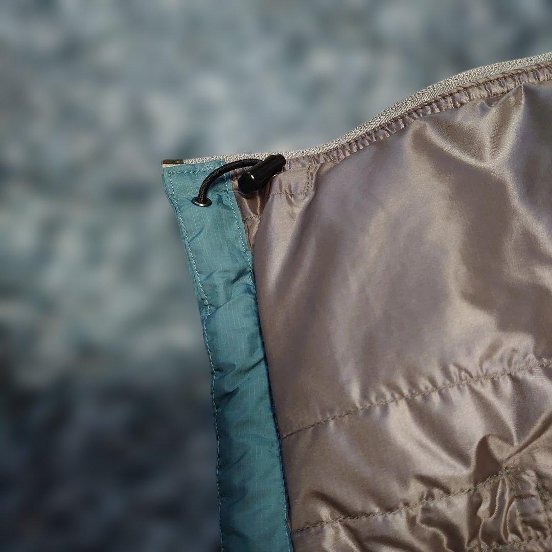 オールドモンベル　montbell ダウンベスト　 M　USAのS　アクアブルー