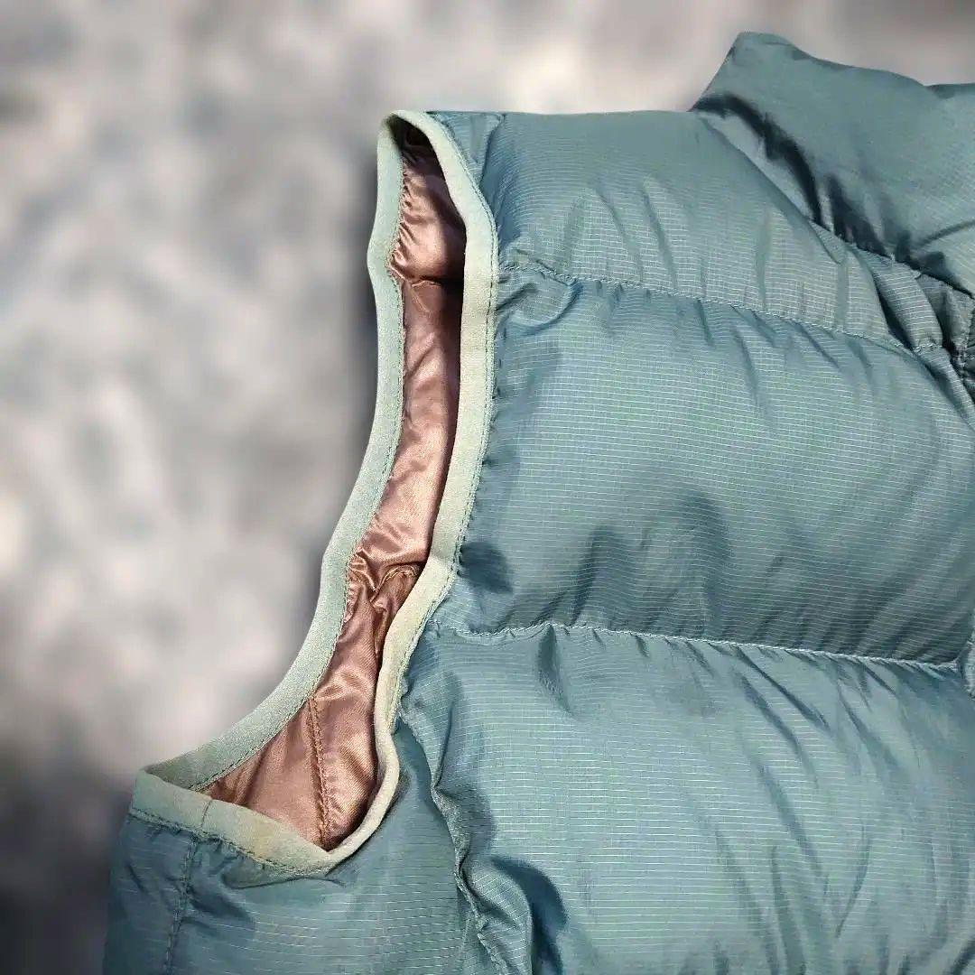 オールドモンベル　montbell ダウンベスト　 M　USAのS　アクアブルー