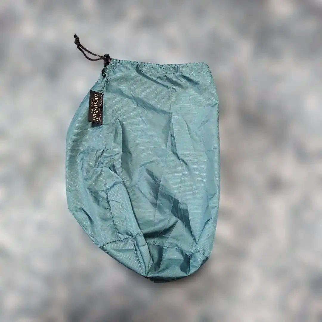 オールドモンベル　montbell ダウンベスト　 M　USAのS　アクアブルー