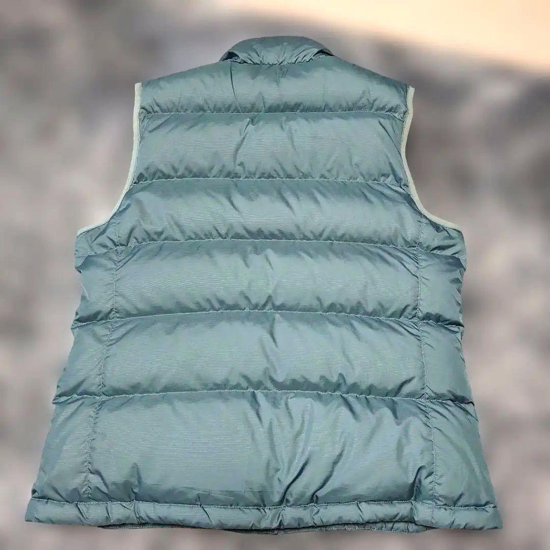 オールドモンベル　montbell ダウンベスト　 M　USAのS　アクアブルー