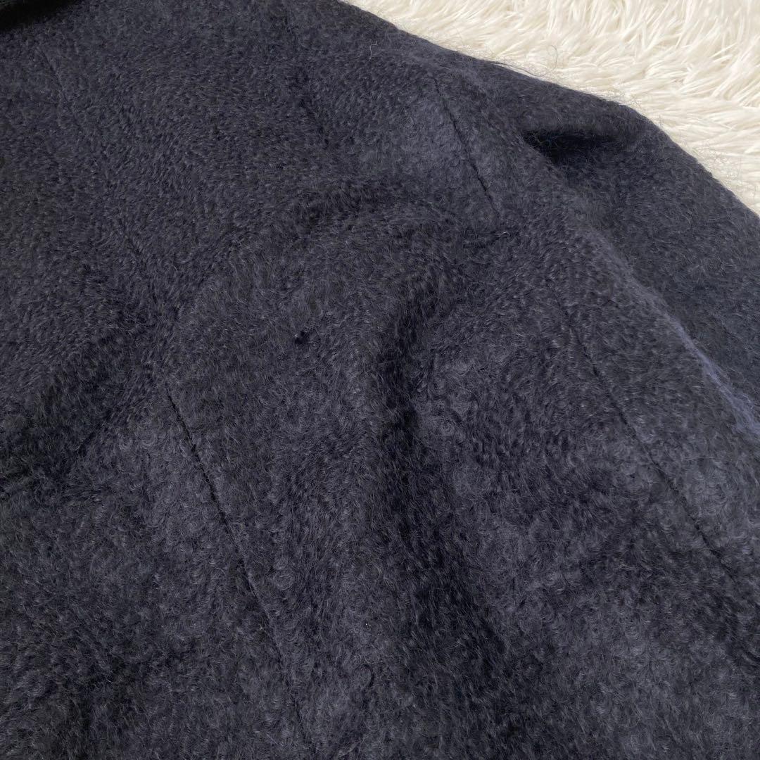 専用REYC モヘヤコート ネイビー 34 ロングコート 上品