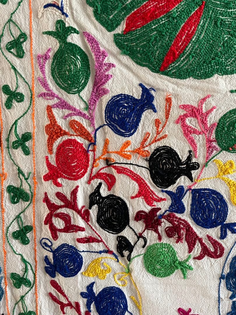 「最終価格」 スザニ刺繍　スザニ　手仕事　インド　一点もの　伝統工芸