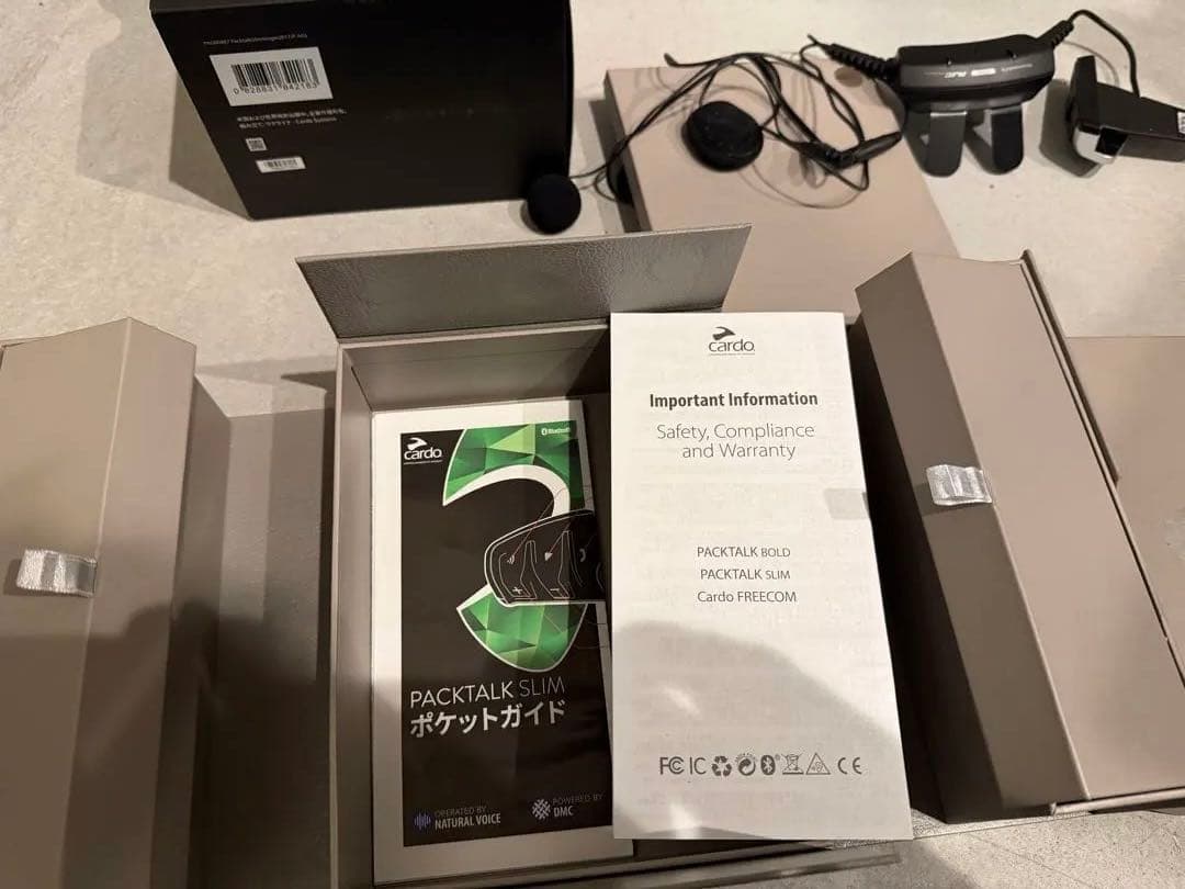 Cardo PACKTALK SLIMバイク用インカムカルドパックトークスリム