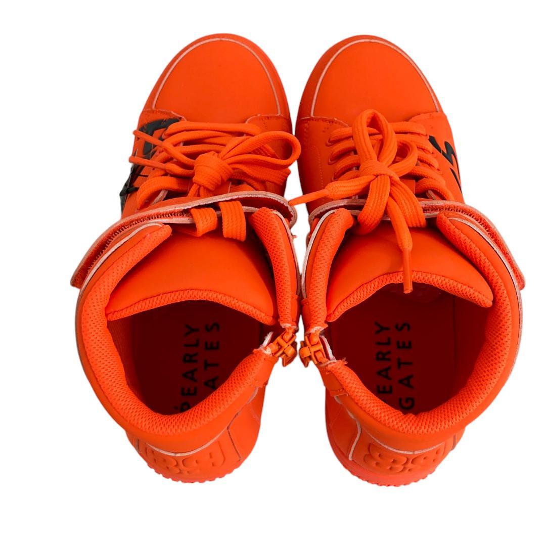 ★新品PEARLYGATES パーリーゲイツ オレンジ ゴルフシューズ 24.5