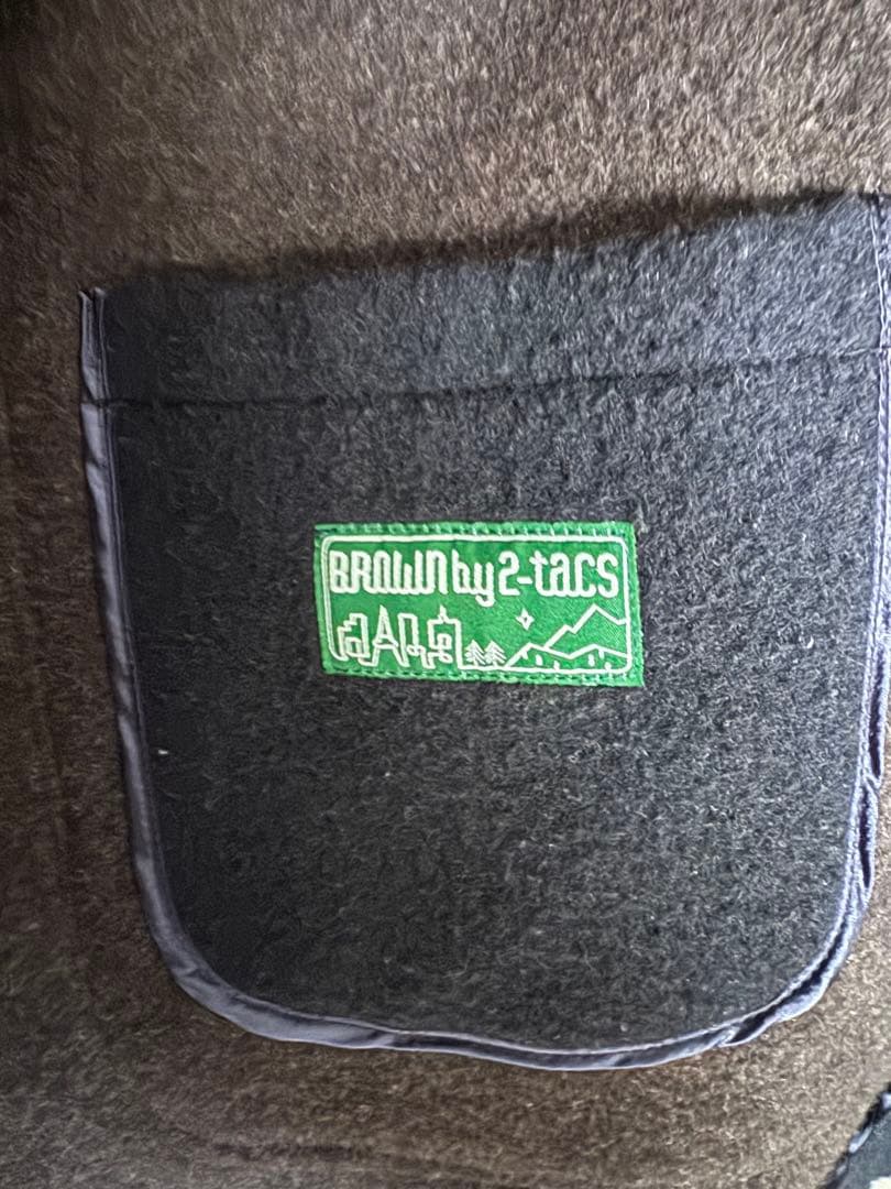 BROWN by 2-tacs Yak wool half coat サイズL