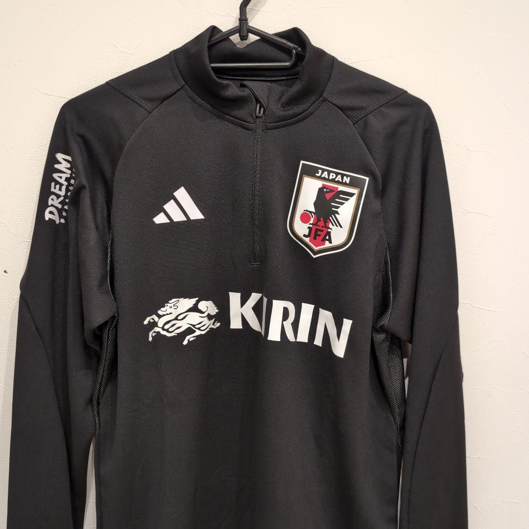 adidas 日本代表 長袖ジャージ 黒　DREAMロゴ入り　非売品　支給品　М