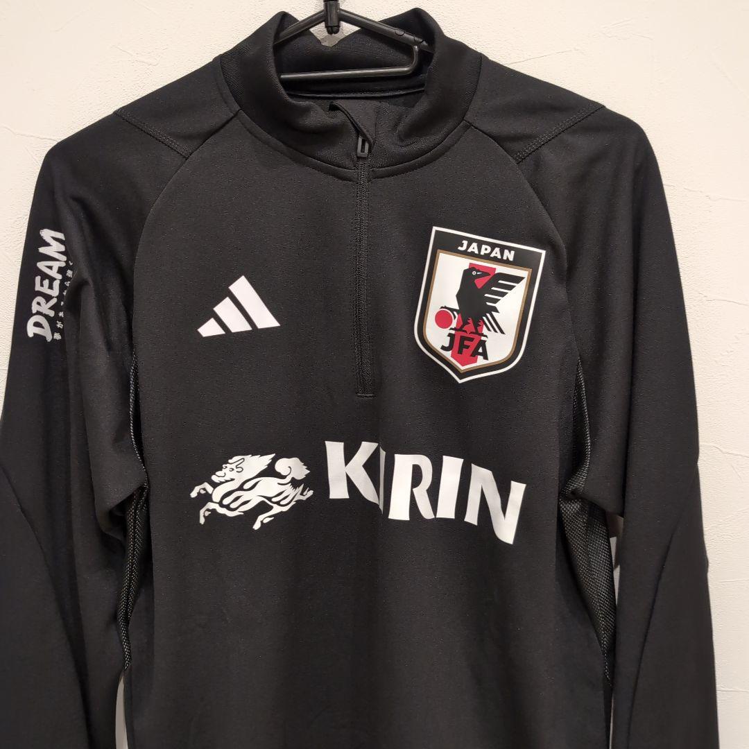 adidas 日本代表 長袖ジャージ 黒　DREAMロゴ入り　非売品　支給品　М