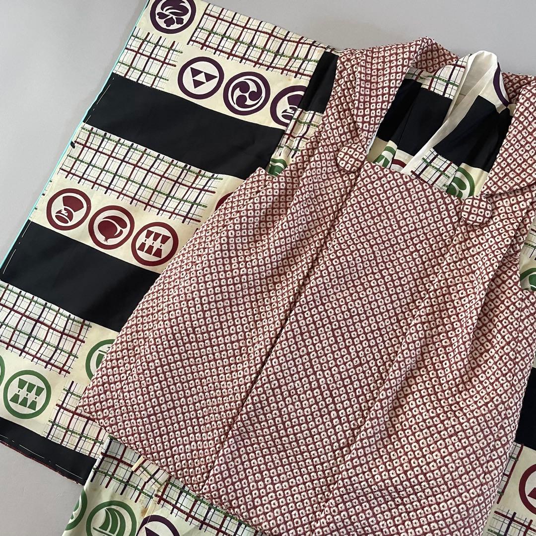 七五三　3歳　アンティークお着物セット