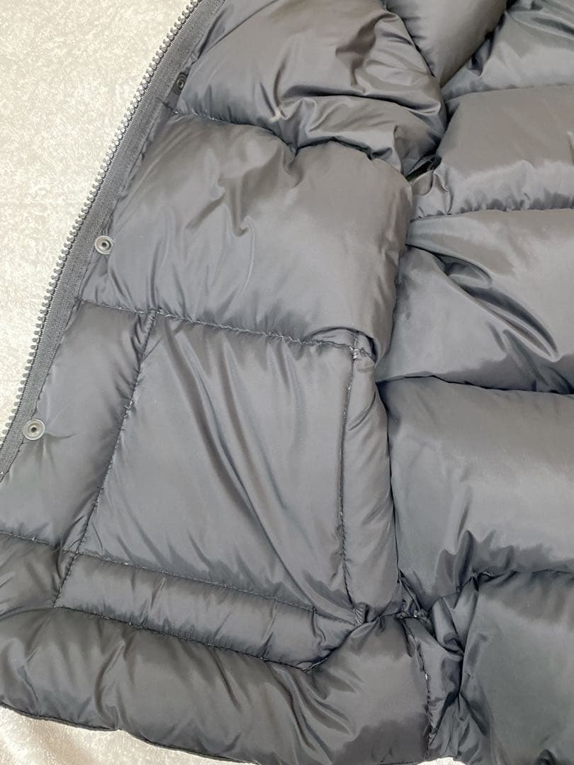   メンズブラック ダウンベスト XL