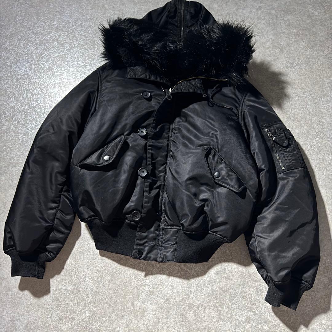 ジャケット・アウター N-2B flight jacket \"all black\" N2B opium