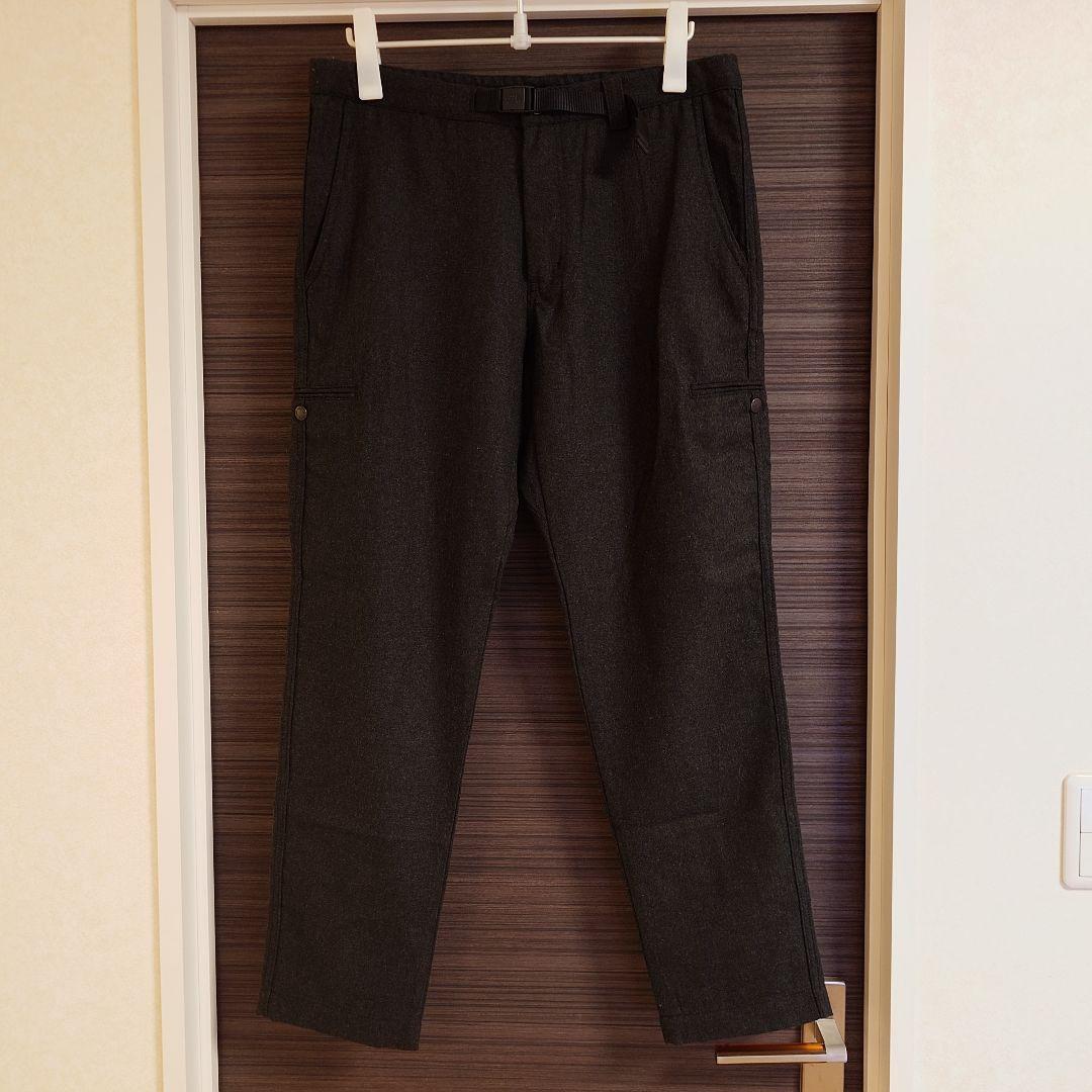 新品 ノースフェイス ドットポケットウールパンツ ダークグレー Lサイズ