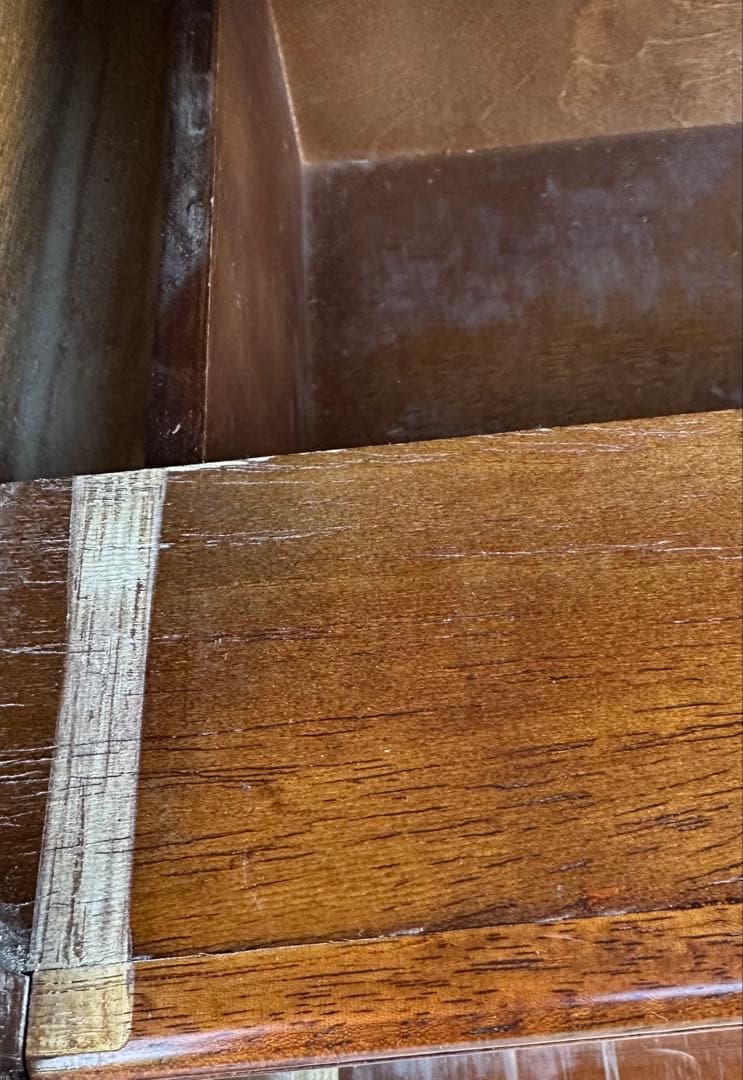 【引取限定】イタリア 最高級 大理石 マホガニー材 大理石天板 チェスト ※※