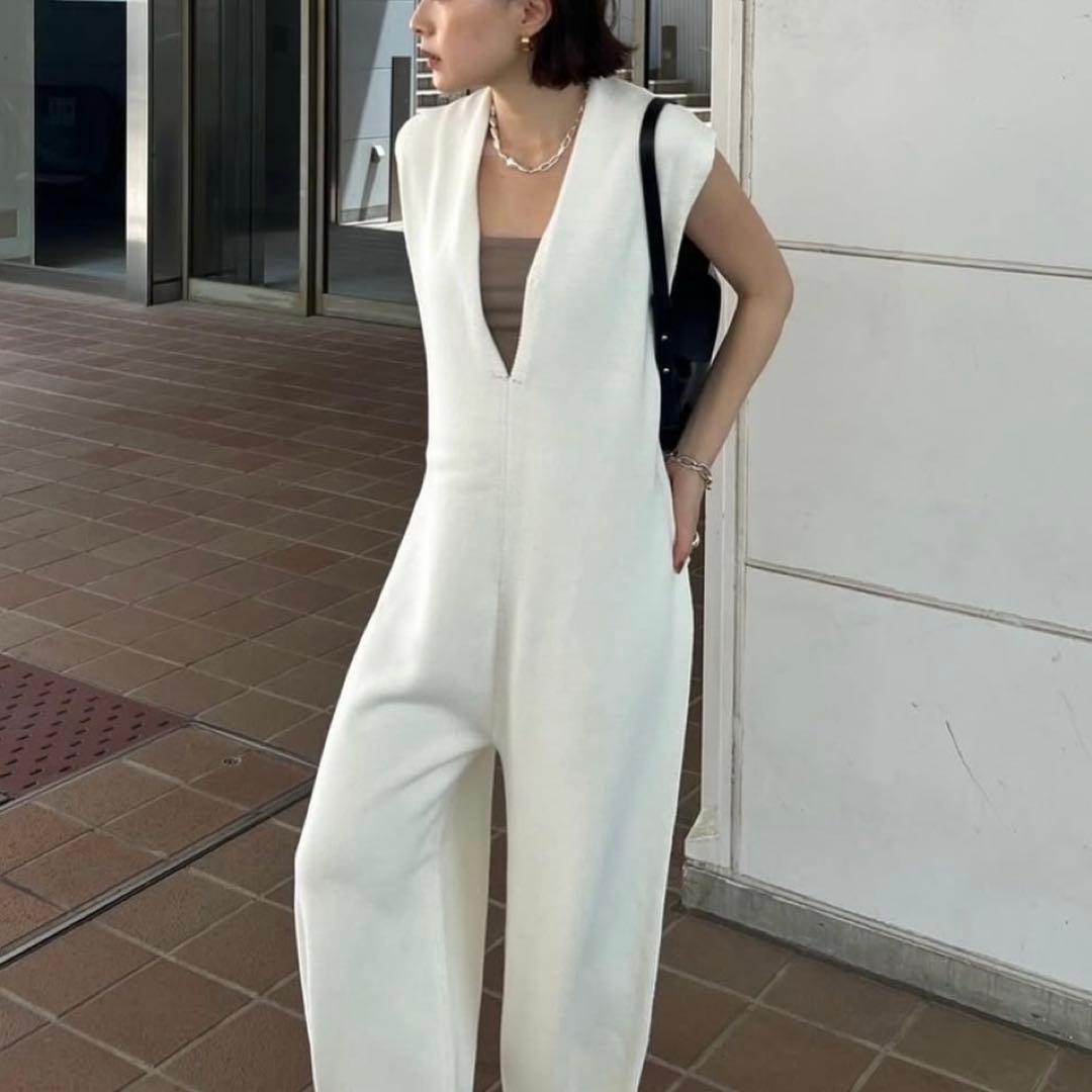 モナETRE TOKYO/ベルテッドヘムニットオールインワン