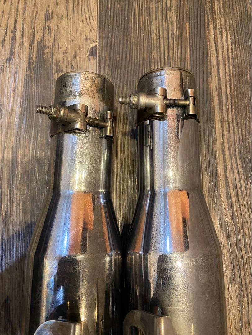 ネ申 ステンレス製クランプ式マフラー 2本セット