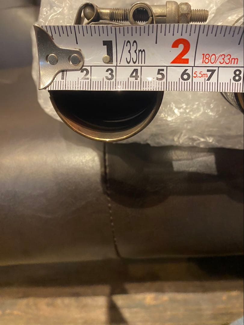 ネ申 ステンレス製クランプ式マフラー 2本セット