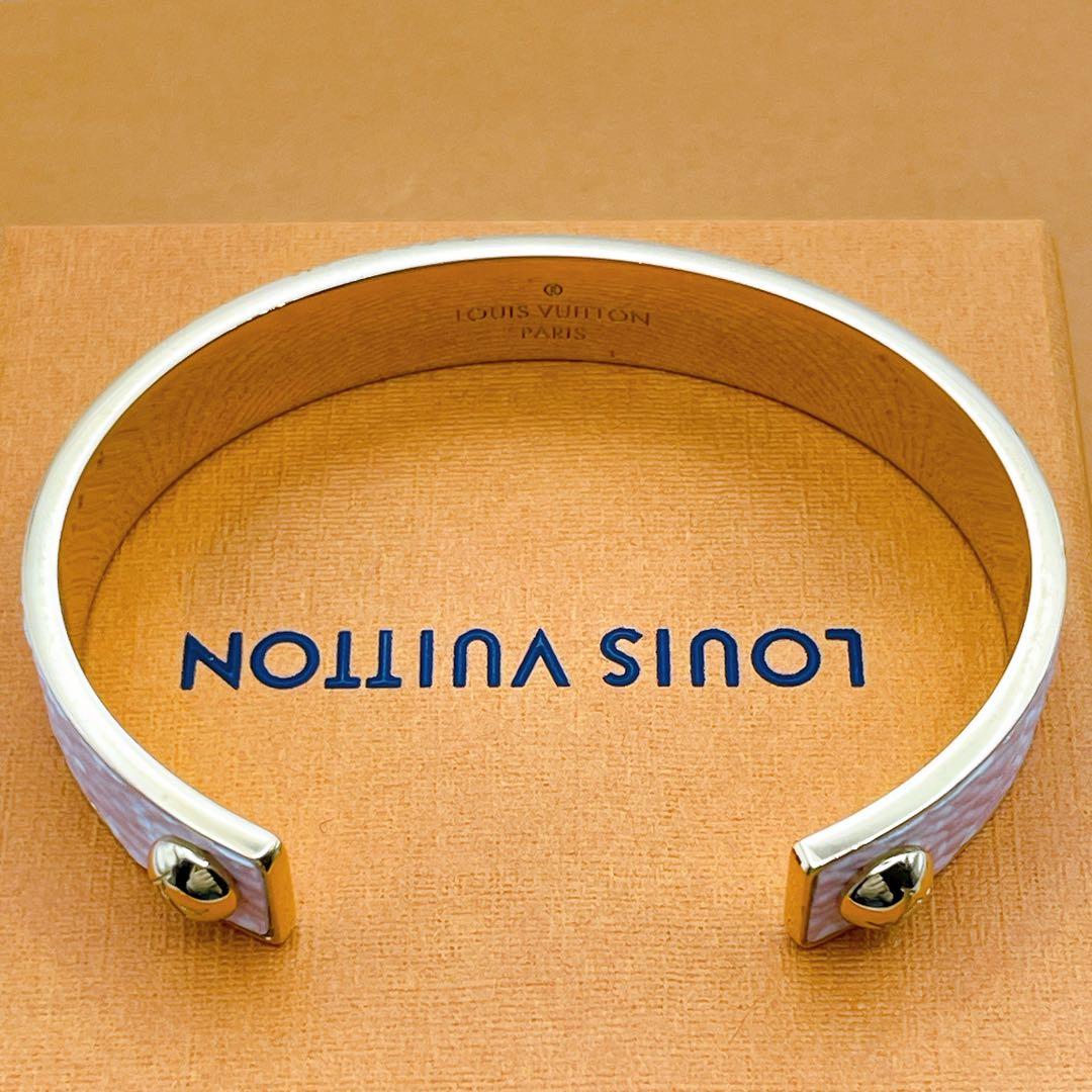 専用LOUIS VUITTON バングル　ジョンク　ワイルド　レザー　ピンク