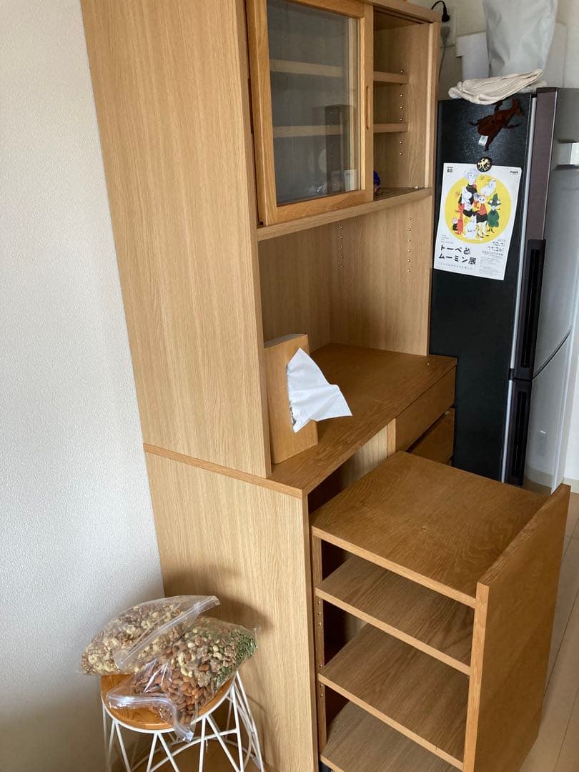 ケロっぴー⭐️　MUJI 無印良品 良品計画 木製カップボード