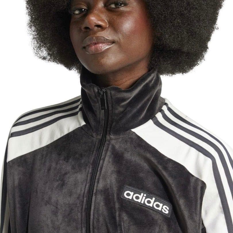 adidas アディブレイク ベロア トラックトップ 重盛さと美 XL ブラック