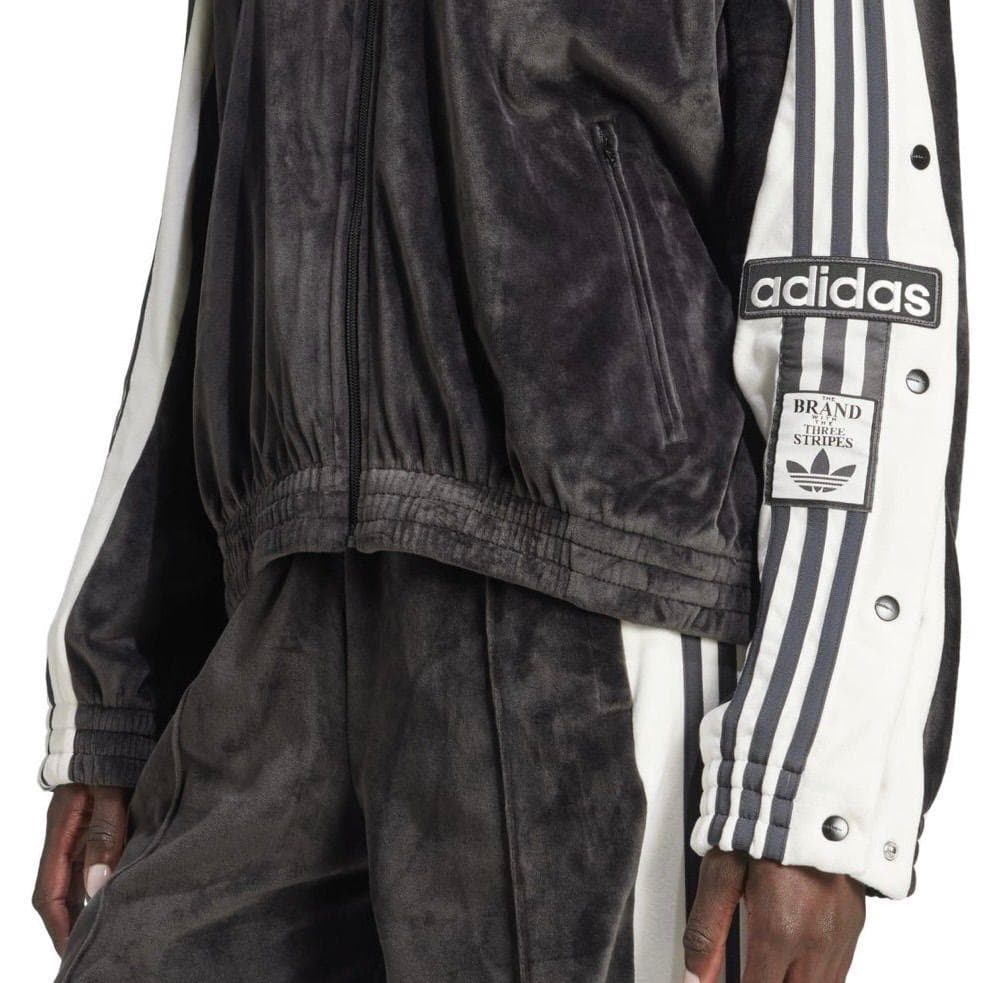adidas アディブレイク ベロア トラックトップ 重盛さと美 XL ブラック