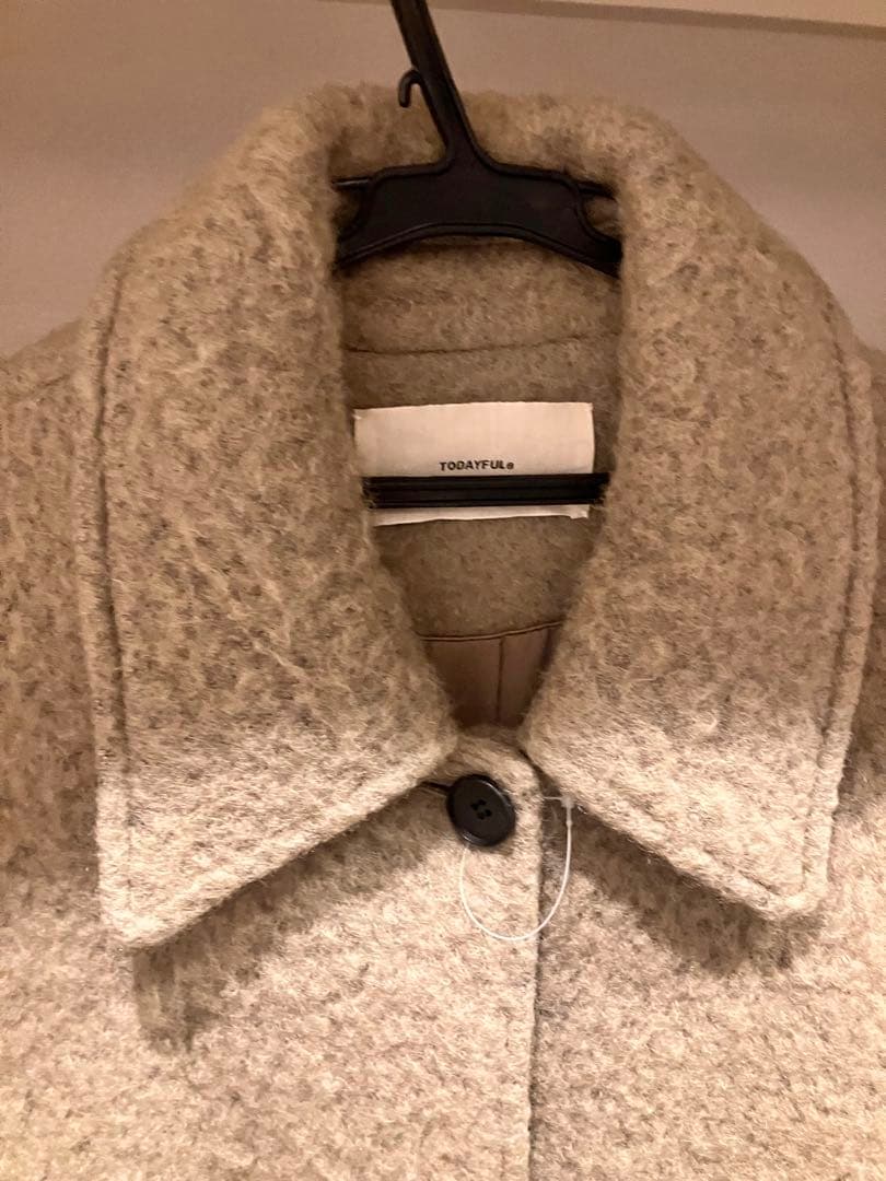 todayful トゥデイフル シャギーオーバーコート