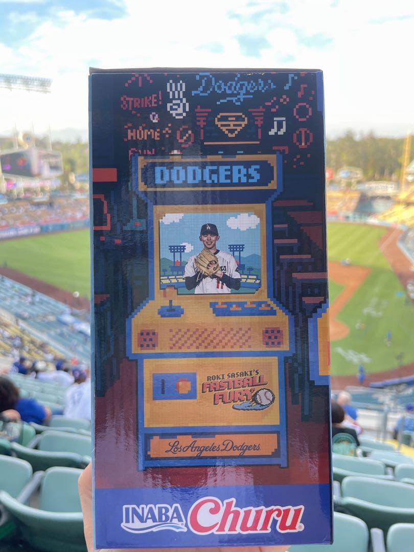 佐々木朗希 8月4日限定バブルヘッド＊ドジャーススタジアム