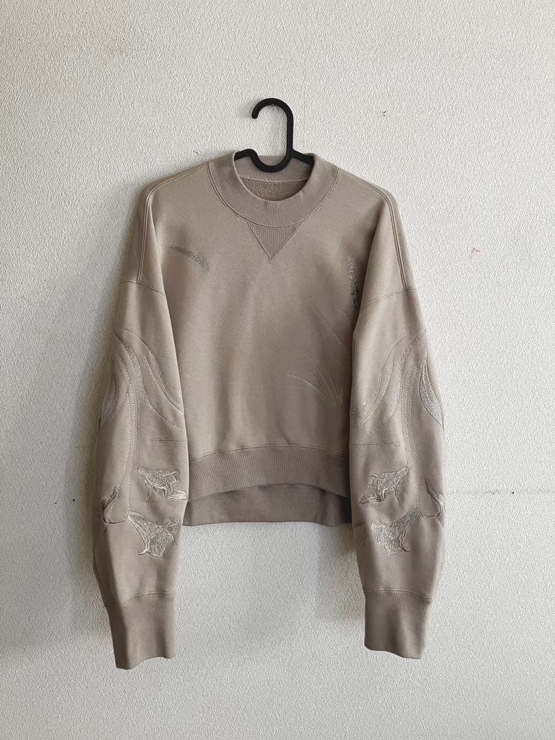 トップス Floral Motif Embroidered Sweatshirt