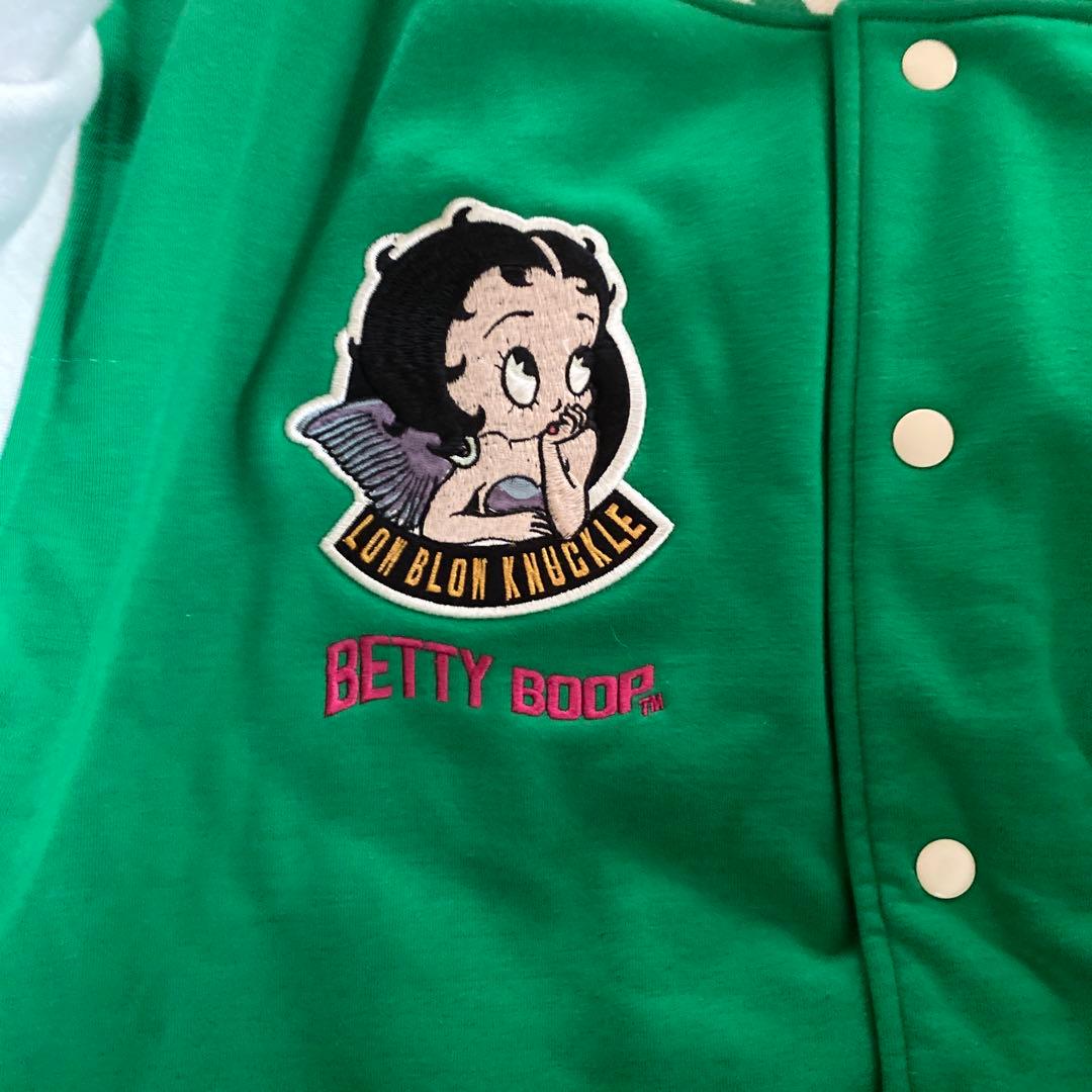 BETTY BOOP エンジェルBETTY ポンディングスタジャン　グリーン
