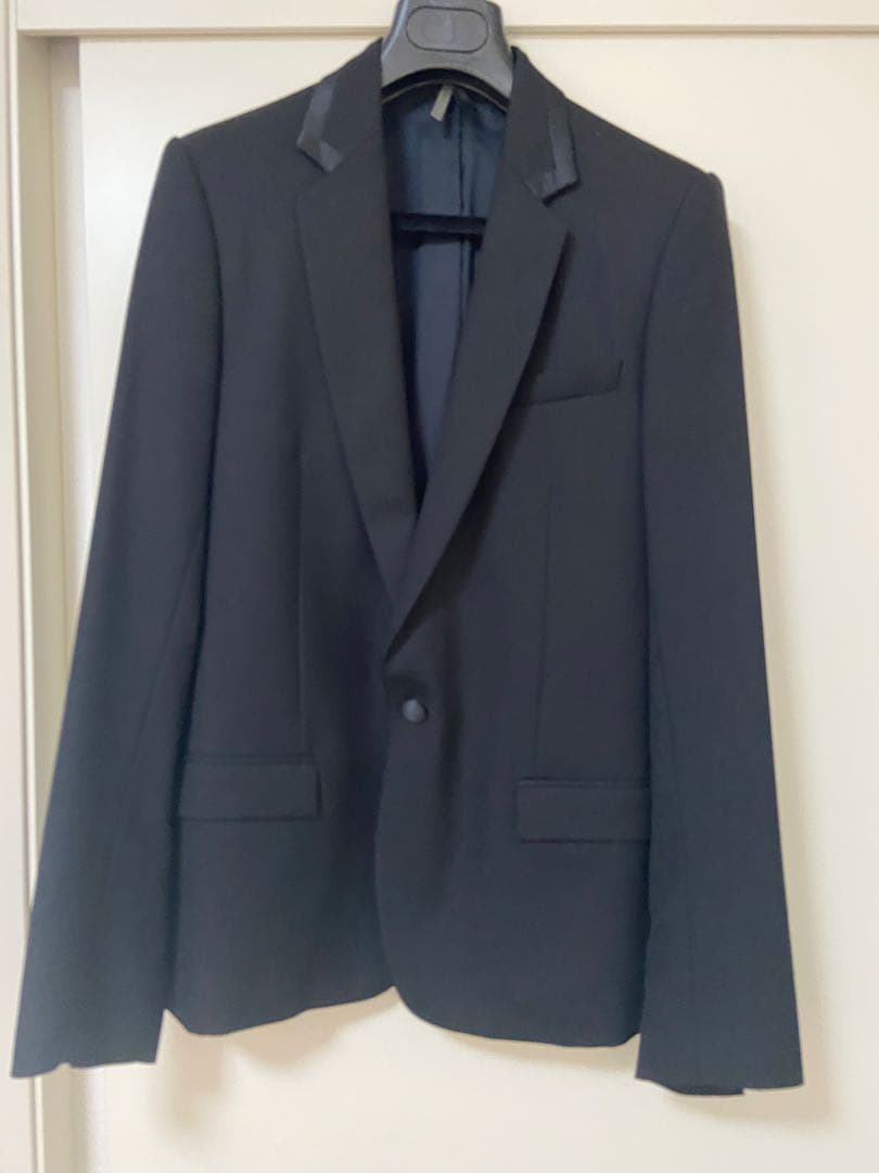 ディオールオム　サテン切り返しジャケット　クリス　スモーキング