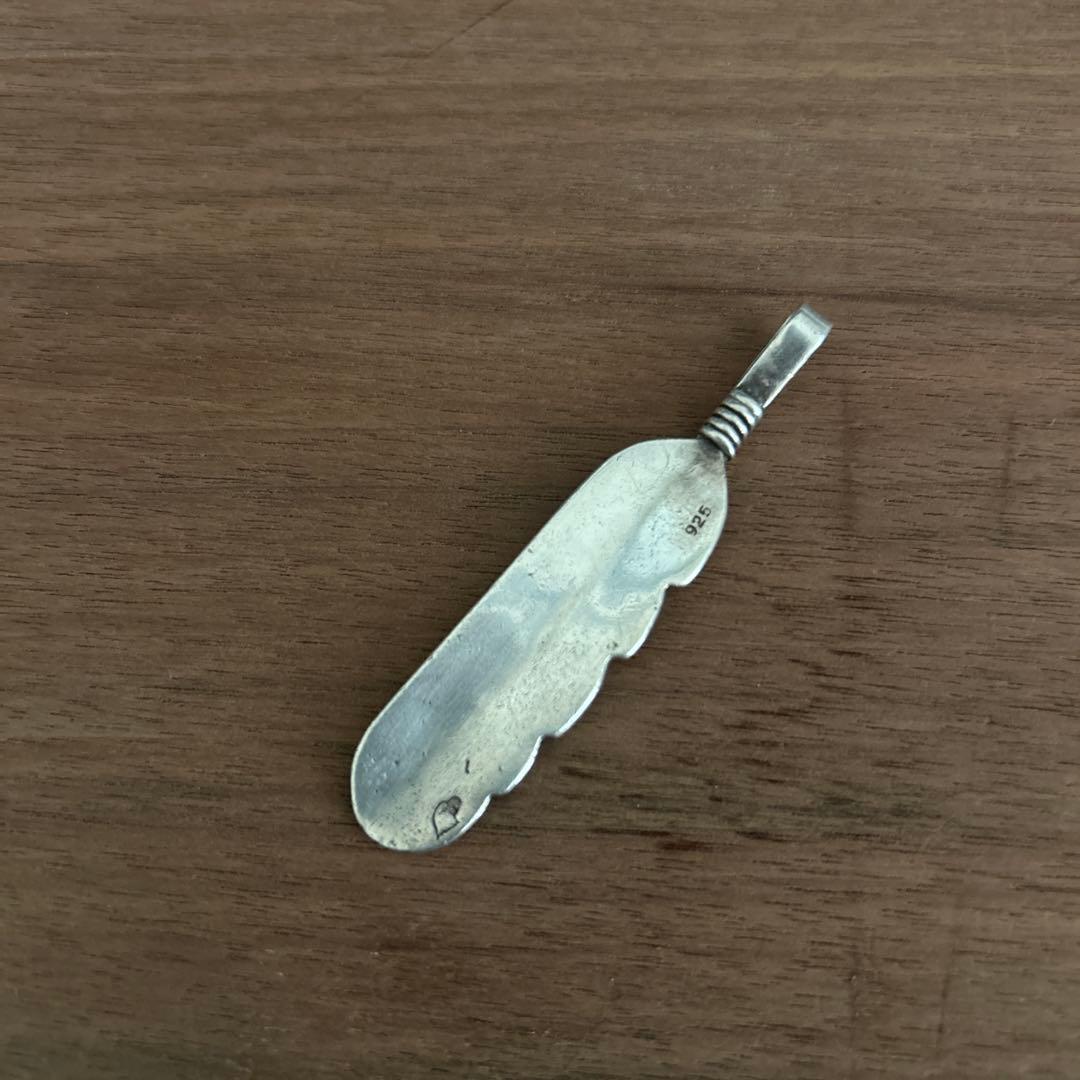 ホピ族　オーバーレイ　フェザー　ペンダントトップ