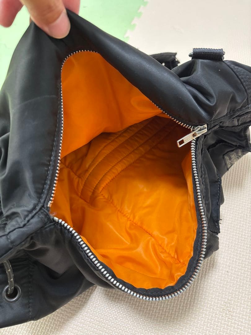 ブラックナイロンリュックサック　ポーター　タンカー　ブラック