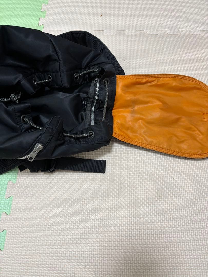 ブラックナイロンリュックサック　ポーター　タンカー　ブラック