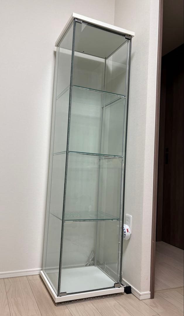 IKEA デトルフ ガラスケース LEDライト付き 【梱包・たのメル便】