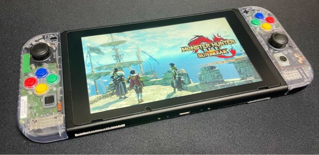 Nintendo Switch クリア　カスタマイズ品