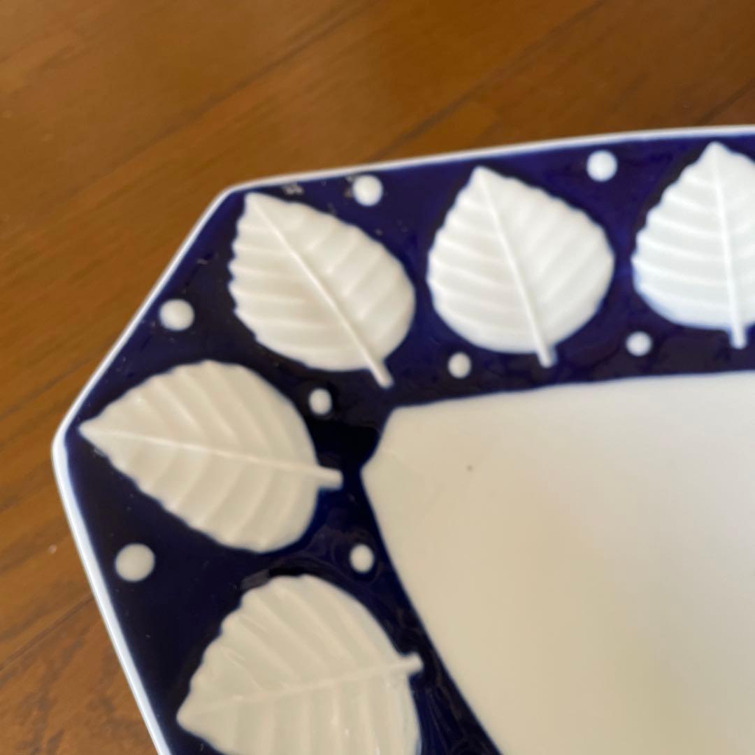 サルガデロス　オーバルプラター リーフ柄　大皿47センチ