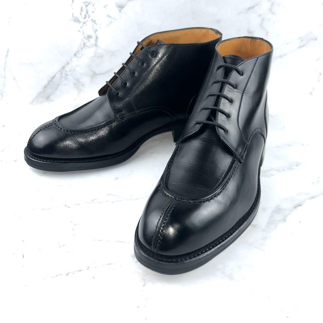 最終値下げ YANKO アトランタブーツ Uチップ 104032 黒 25.5