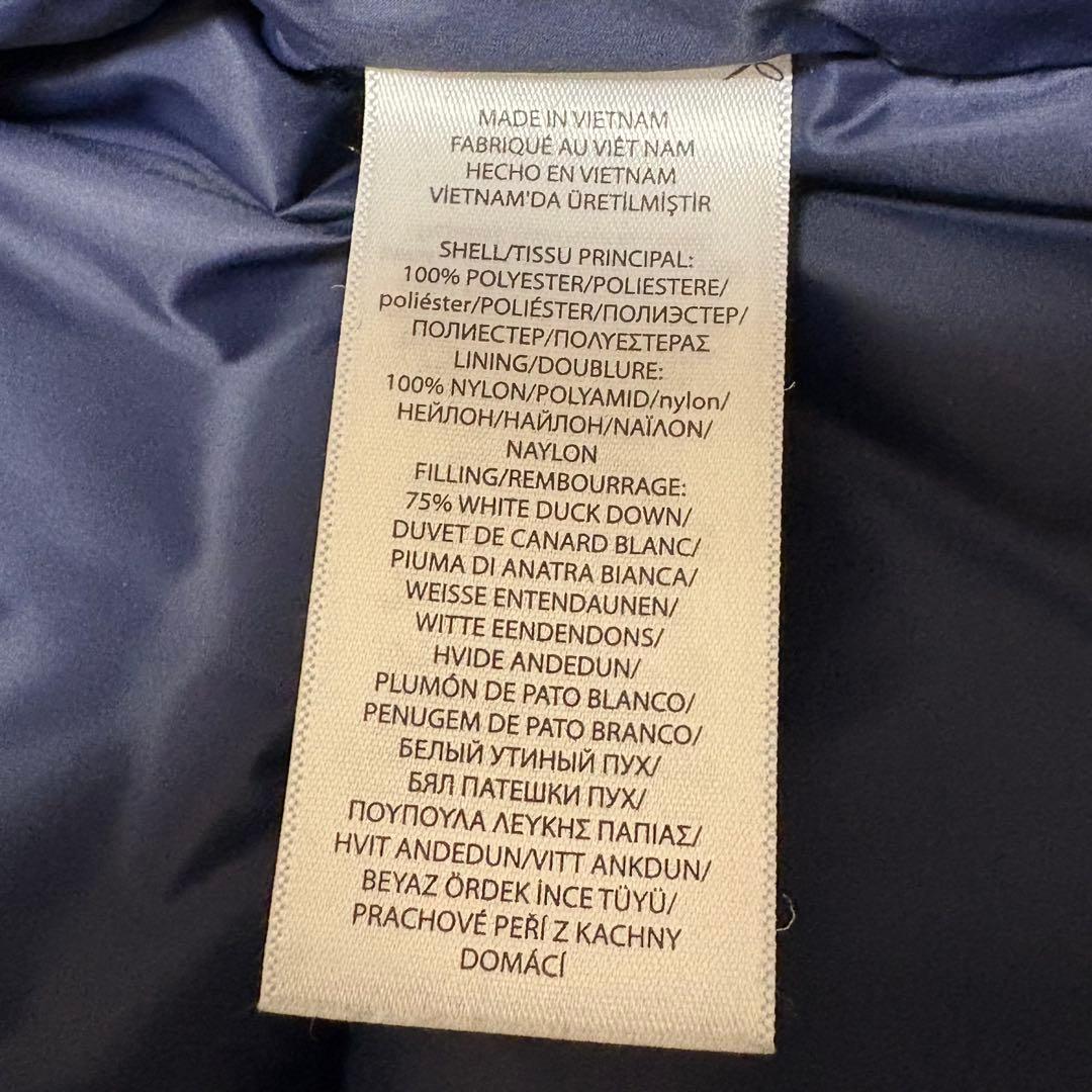 POLO ダウンジャケット ネイビー 160cm キルティング フード着脱可