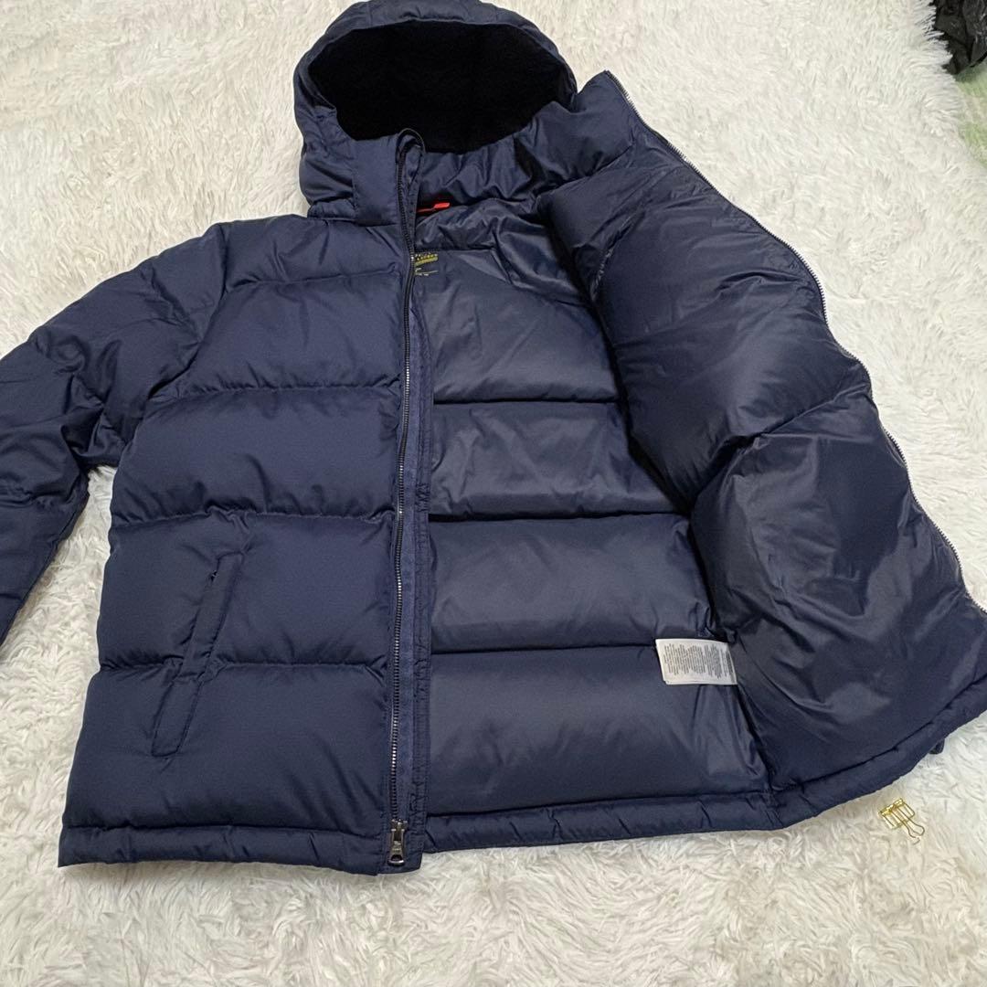POLO ダウンジャケット ネイビー 160cm キルティング フード着脱可
