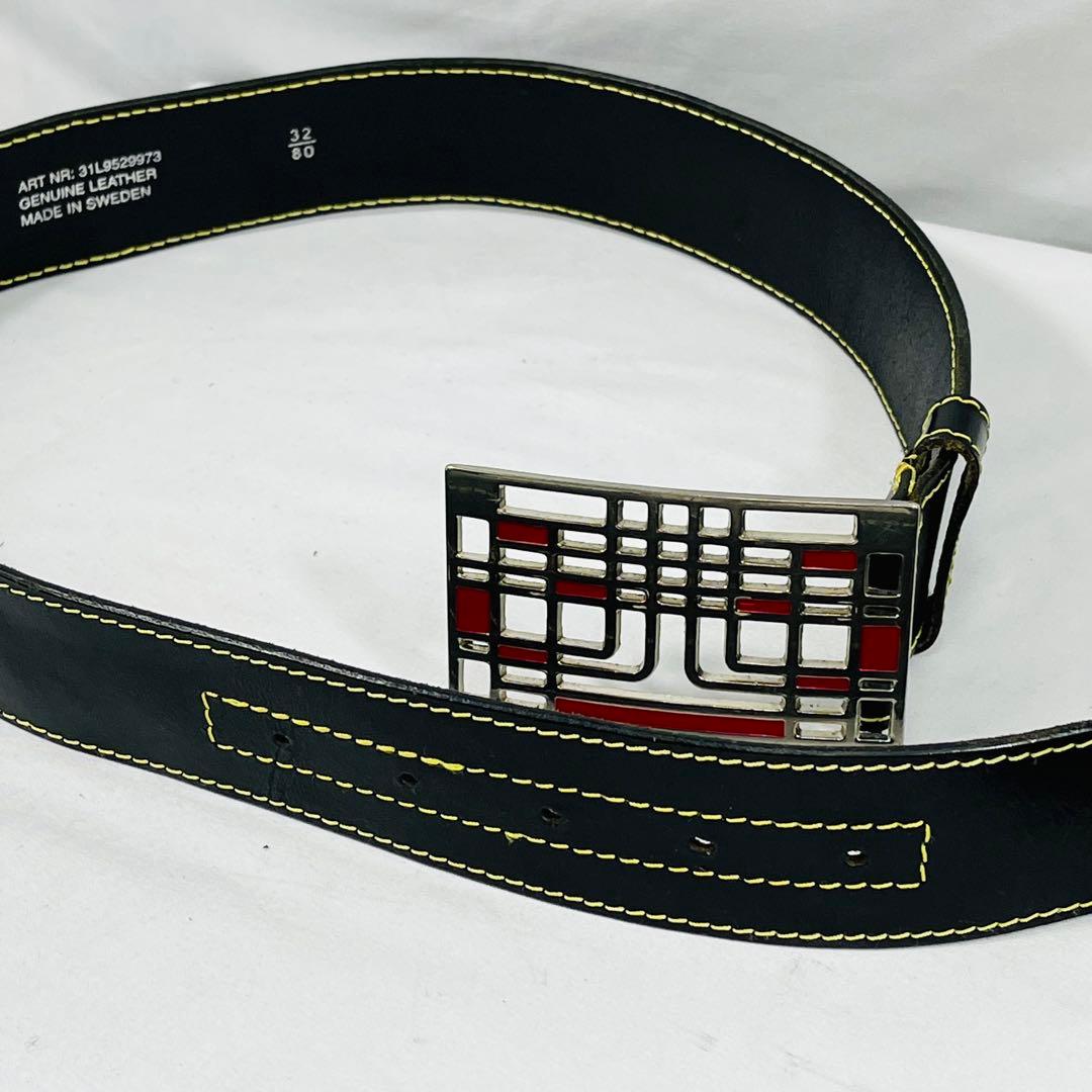 【希少】 J.LINDEBERG STOCKHOLM 1990's本革ベルト
