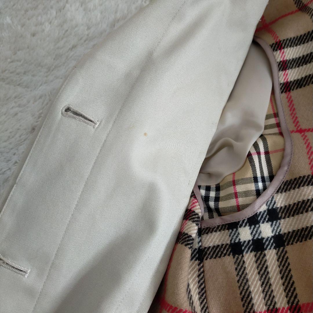 バーバリーブルーレーベル ステンカラーコート ライナー ノバチェック 38