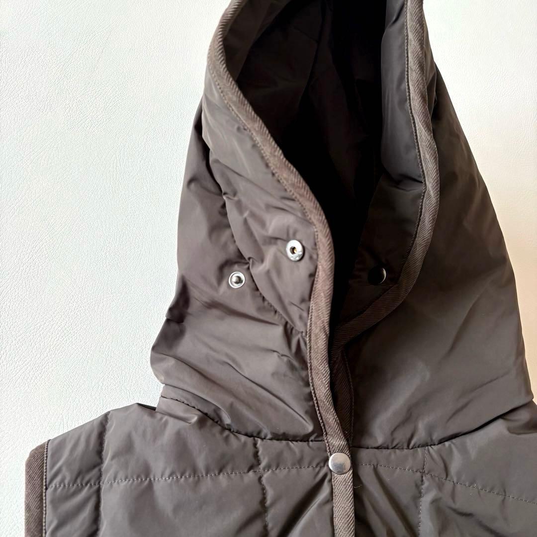 ■ダーマコレクション 【定価2.9】パイピングデザイン中綿キルティングロングジレ