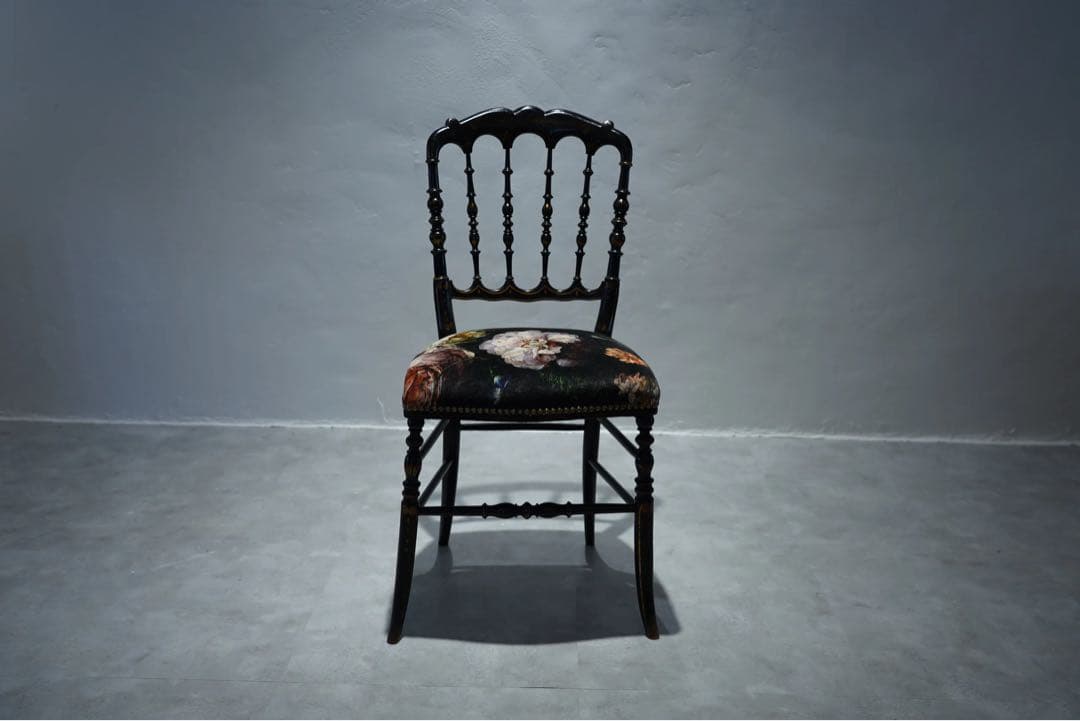ナポレオンチェア　Napoleon Chair フランスアンティーク　花柄