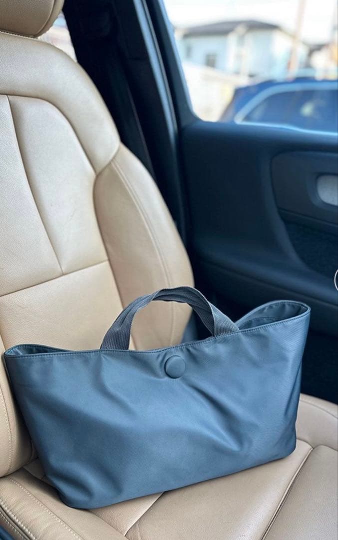 null.ヌル♡ボートシェイプナイロンバッグ♡グレー♡中川珠里さんコラボ