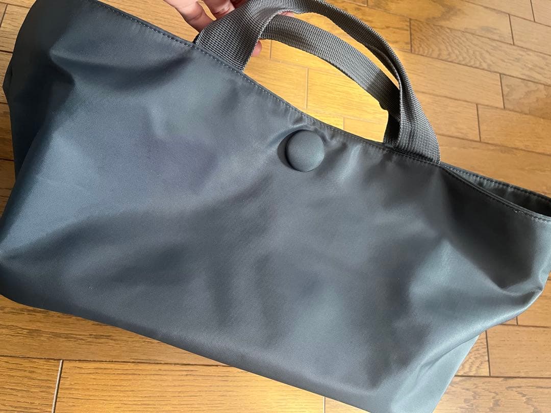 null.ヌル♡ボートシェイプナイロンバッグ♡グレー♡中川珠里さんコラボ