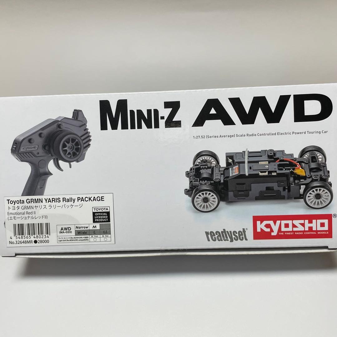 京商ミニッツ トヨタGRMNヤリス　ラリーパッケージ　レッド　AWDレディセット