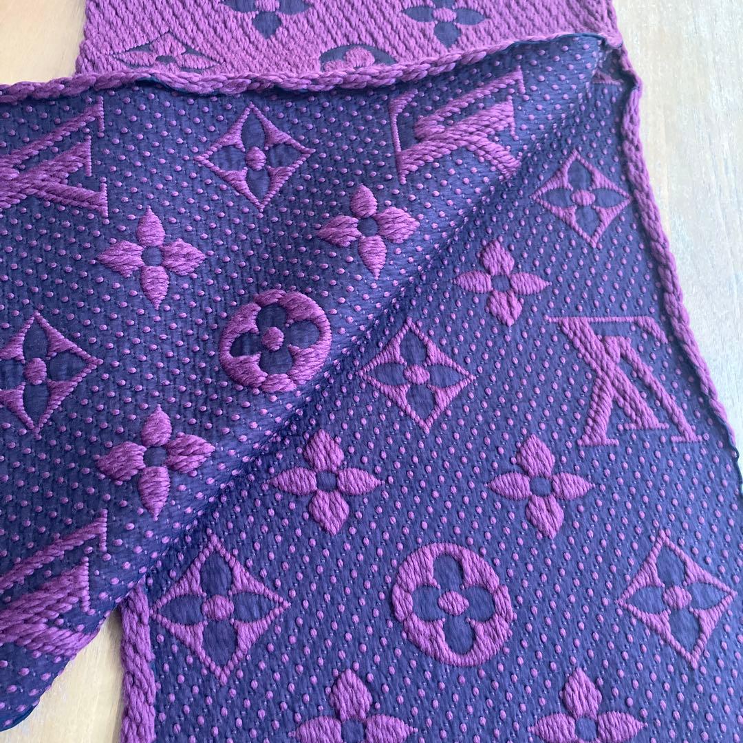 新品 LOUIS VUITTON エシャルプ ロゴマニア モノグラム マフラー